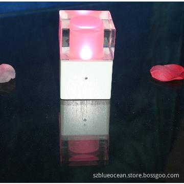New LED decor crystal mood lamp with wooden base